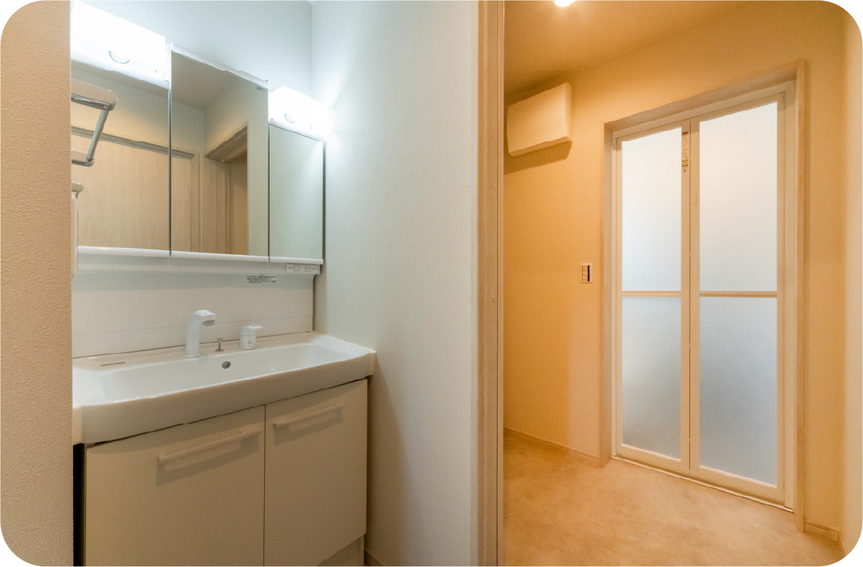 脱衣室・洗面after①